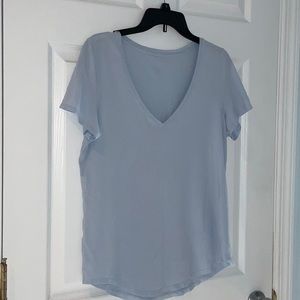 Lululemon Light Blue V-Neck Top